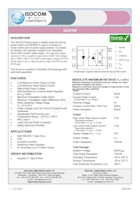 IS341W Datasheet Cover