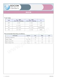 IS341W Datasheet Page 2