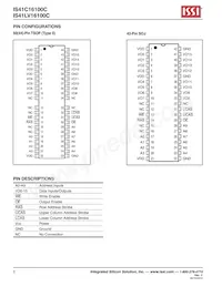 IS41LV16100C-50KLI-TR Datasheet Page 2