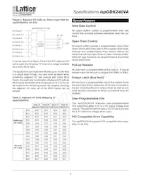 ISPGDX240VA-7B388I Datasheet Page 5