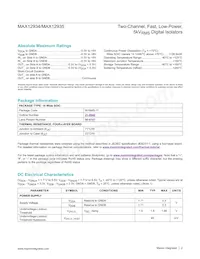 MAX12935BAWE+T Datasheet Page 2