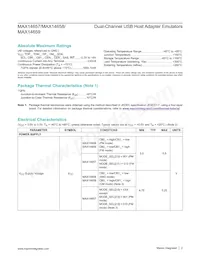MAX14659ETE+T Datasheet Page 2