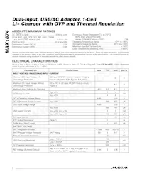 MAX1874ETE+T Datasheet Page 2