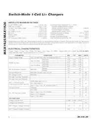 MAX1925ETC+T Datenblatt Seite 2