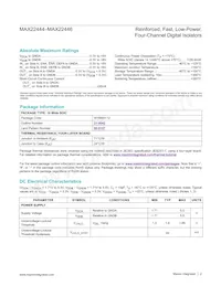 MAX22445FAWE+T Datasheet Page 2