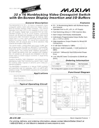 MAX4358ECE+TD Datenblatt Cover
