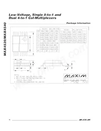 MAX4540EAP Datasheet Page 18