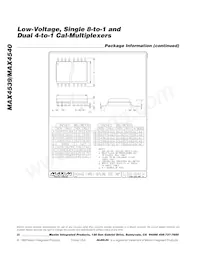 MAX4540EAP Datasheet Page 20