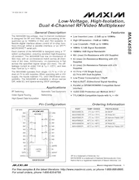 MAX4588CAI+T Datenblatt Cover