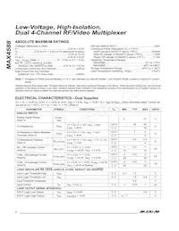 MAX4588CAI+T Datasheet Page 2