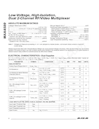 MAX4589EWP Datasheet Page 2