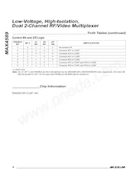 MAX4589EWP Datasheet Page 18