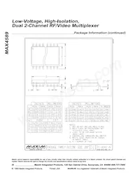 MAX4589EWP Datasheet Page 20