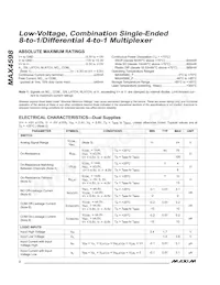 MAX4598EAP+T Datasheet Page 2