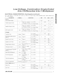 MAX4598EAP+T Datasheet Page 3