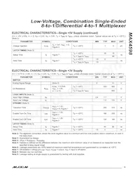 MAX4598EAP+T Datasheet Page 5