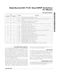 MAX4818ETE+T數據表 頁面 11