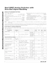 MAX4850ETE+T Datasheet Page 2