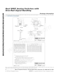 MAX4850ETE+T Datasheet Page 16