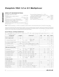 MAX4885ETJ+TG075 Datasheet Page 2