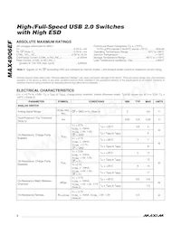 MAX4906EFELB+T Datenblatt Seite 2