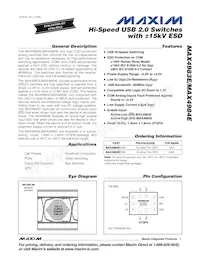 MAX4984EEVB+ Datenblatt Cover