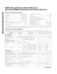 MAX5942BESE+T Datasheet Page 2