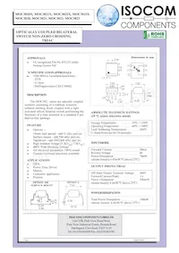 MOC3020XSM Datasheet Cover