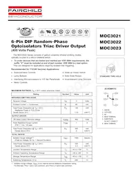 MOC3022 Datasheet Cover