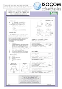MOC3041XSM Datasheet Cover