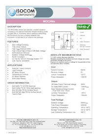 MOC3060X Datasheet Cover