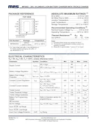 MP2602DQ-LF-P數據表 頁面 2