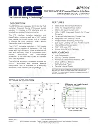 MP8004GQW-P Datasheet Cover