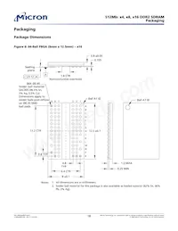 MT47H64M8CF-25E:G TR Datasheet Pagina 18