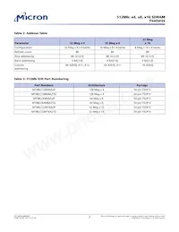 MT48LC32M16A2P-75:C TR Datasheet Page 2