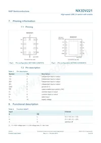 NX3DV221GM Datasheet Page 3