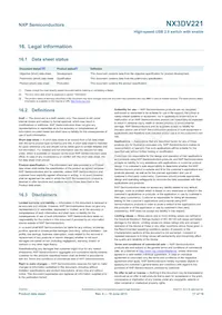 NX3DV221GM Datasheet Pagina 17