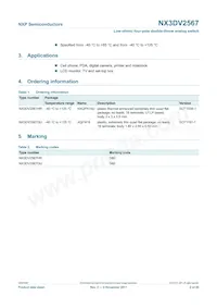 NX3DV2567GU Datasheet Page 2