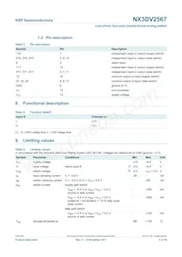 NX3DV2567GU Datasheet Page 4