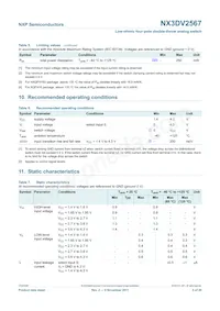 NX3DV2567GU Datasheet Page 5