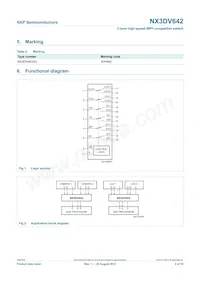 NX3DV642GU Datasheet Page 2