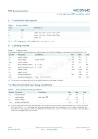 NX3DV642GU Datasheet Page 4