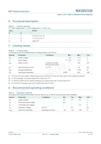 NX5DV330BQ Datasheet Page 4