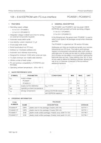 PCA8581T/6 Datasheet Page 3