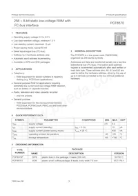 PCF8570T/F5 Datasheet Pagina 3
