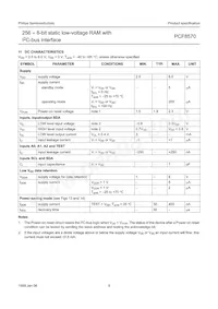 PCF8570T/F5 Datasheet Page 9