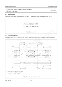 PCF8570T/F5 Datasheet Page 12