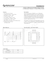 PI2DBS212QEX Datasheet Cover