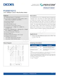 PI3DBS16213ZLEX Datasheet Cover