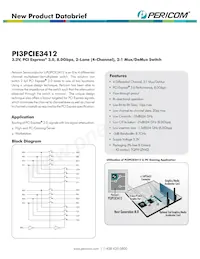 PI3PCIE3412ZHE Datasheet Cover